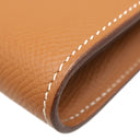 エルメス HERMES ケリーウォレット ロング ゴールド ヴォーエプソン 長財布 シルバー金具 茶