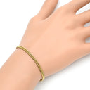 喜平 KIHEI K18 18金 23.4cm 6.1g 12面 トリプル イエローゴールド K18YG ブレスレット 造幣局検定マーク ショッピングローン対応していません