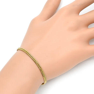 喜平 KIHEI K18 18金 23.4cm 6.1g 12面 トリプル イエローゴールド K18YG ブレスレット 造幣局検定マーク ショッピングローン対応していません