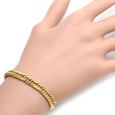 喜平 KIHEI K18 18金 18.2cm 20.4g 16面 トリプル イエローゴールド K18YG ブレスレット 造幣局検定マーク ショッピングローン対応していません