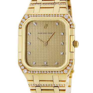 腕時計 オーデマピゲ AUDEMARS PIGUET ロイヤルオーク 6014BA クオーツ メンズ メーカー電池交換済 純正ダイヤ K18YG無垢 ヴィンテージ 希少