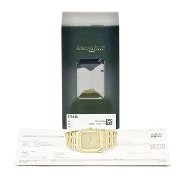 腕時計 オーデマピゲ AUDEMARS PIGUET ロイヤルオーク 6014BA クオーツ メンズ メーカー電池交換済 純正ダイヤ K18YG無垢 ヴィンテージ 希少