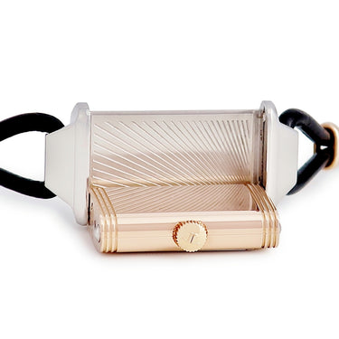 腕時計 ジャガールクルト JAEGER LECOULTRE レベルソ ワン コルドネ Q3264520/200.D.47 クオーツ レディース K18PG×SS スクエア 回転 アラビア