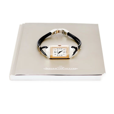 腕時計 ジャガールクルト JAEGER LECOULTRE レベルソ ワン コルドネ Q3264520/200.D.47 クオーツ レディース K18PG×SS スクエア 回転 アラビア