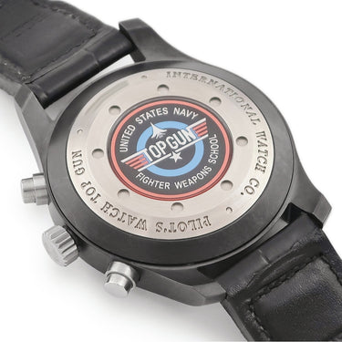 腕時計 IWC IWC パイロットウォッチ クロノグラフ トップガン IW388001 自動巻き メンズ ブラック デイデイト 限定
