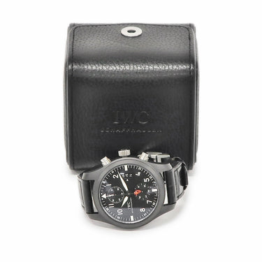 腕時計 IWC IWC パイロットウォッチ クロノグラフ トップガン IW388001 自動巻き メンズ ブラック デイデイト 限定