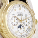 腕時計 ゼニス ZENITH クロノマスター トリプルカレンダー ムーンフェイズ 14/30.0240.410 自動巻き メンズ OH済 K18YG無垢 ローマ