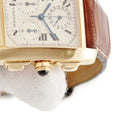 腕時計 カルティエ Cartier タンク フランセーズ XL クロノ リフレックス W5000556 クオーツ メンズ OH済 K18YG 永久カレンダー