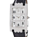 腕時計 ハリーウィンストン Harry Winston アヴェニュー AVEQHM00WW007 クオーツ メンズ K18WG 純正ダイヤ ホワイト スクエア グリッド