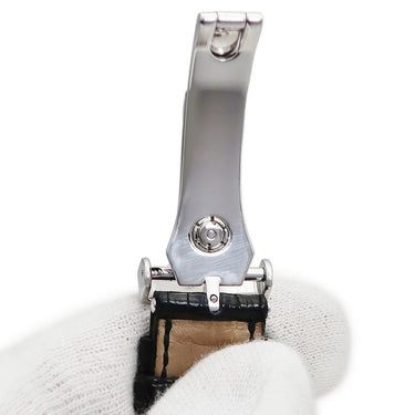 腕時計 ハリーウィンストン Harry Winston アヴェニュー AVEQHM00WW007 クオーツ メンズ K18WG 純正ダイヤ ホワイト スクエア グリッド