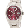 腕時計 ロレックス ROLEX デイデイト 36 チェリー 118239 自動巻き メンズ メーカーOH済 Z番 K18WG無垢 赤 オイスターブレス