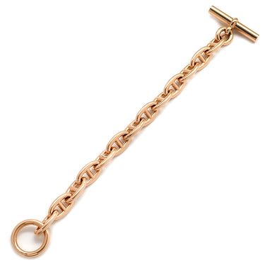 エルメス HERMES シェーヌダンクル GM ローズゴールド K18PG ブレスレット ピンクゴールド 13コマ スターリングシルバー AU750