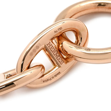 エルメス HERMES シェーヌダンクル GM ローズゴールド K18PG ブレスレット ピンクゴールド 13コマ スターリングシルバー AU750