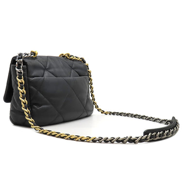 シャネル CHANEL シャネル 19 チェーンショルダー AS1160 ブラック ラムスキン ショルダーバッグ ゴールド金具 黒 ココマーク