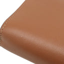 ロエベ LOEWE コンパクト ジップ ウォレット C500Z41X04 タン×オークル レザー 二つ折り財布 シルバー金具 茶 黄色 バイカラー アナグラム