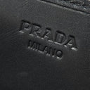 プラダ PRADA イブニング ベア 1M0201 ブラック ナイロン ビジュー 長財布 シルバー金具 ビジュー クマ 黒