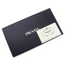 プラダ PRADA イブニング ベア 1M0201 ブラック ナイロン ビジュー 長財布 シルバー金具 ビジュー クマ 黒