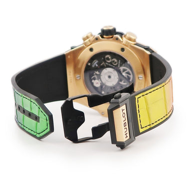 腕時計 ウブロ HUBLOT ビッグバン ウニコ キングゴールド レインボー 411.OX.9910.LR.0999 自動巻き メンズ K18KG無垢 マルチカラー