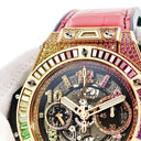 腕時計 ウブロ HUBLOT ビッグバン ウニコ キングゴールド レインボー 411.OX.9910.LR.0999 自動巻き メンズ K18KG無垢 マルチカラー