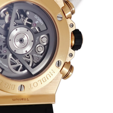 腕時計 ウブロ HUBLOT ビッグバン ウニコ キングゴールド レインボー 411.OX.9910.LR.0999 自動巻き メンズ K18KG無垢 マルチカラー