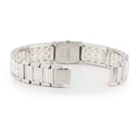 腕時計 ミキモト MIKIMOTO パールウォッチ NNS-8019PF クオーツ レディース SS×パール コンビ シェル 白 スクエア MIKIMOTO