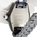 腕時計 シャネル CHANEL J12 38mm H2308 クオーツ メンズ 純正ダイヤ 純正ブルーサファイア 黒 ブラック セラミック デイト 750 K18 WG