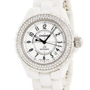 腕時計 シャネル CHANEL J12 H0969 自動巻き メンズ ホワイトセラミック 純正ダイヤ アラビア 白 ラウンド