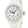 腕時計 シャネル CHANEL J12 H0969 自動巻き メンズ ホワイトセラミック 純正ダイヤ アラビア 白 ラウンド