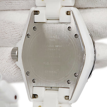 腕時計 シャネル CHANEL J12 H0969 自動巻き メンズ ホワイトセラミック 純正ダイヤ アラビア 白 ラウンド