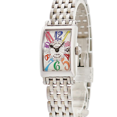 腕時計 フランクミュラー FRANCK MULLER ロングアイランド プティ カラードリーム 802QZCOLDRM クオーツ レディース ギョウシェ ビザン数字