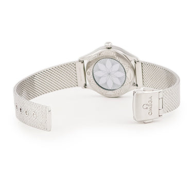 腕時計 オメガ OMEGA デ ヴィル ミニ トレゾア 428.15.26.60.04.001 クオーツ レディース 純正ダイヤ ホワイト ローマン