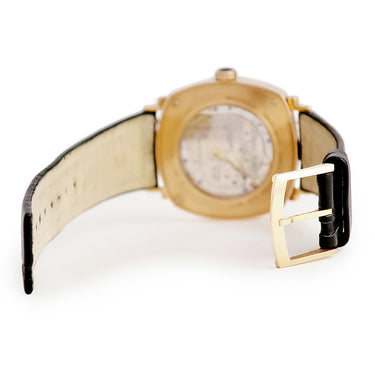 腕時計 ショーメ CHAUMET ダンディ パワーリザーブインジケーター W11884-25B 手巻き メンズ K18PG無垢 ブラック デイト 限定