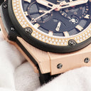 腕時計 ウブロ HUBLOT キングパワー パワーリザーブ キングゴールド ダイヤモンド 709.OX.1780.RX.1104 自動巻き メンズ K18KG×Ti