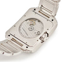 腕時計 カルティエ Cartier タンク アングレーズ XL WT100010 自動巻き メンズ K18WG無垢 純正ダイヤ 青針 ギョウシェ デイト