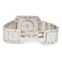 腕時計 カルティエ Cartier タンク アングレーズ XL WT100010 自動巻き メンズ K18WG無垢 純正ダイヤ 青針 ギョウシェ デイト