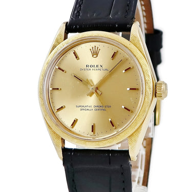 腕時計 ロレックス ROLEX オイスターパーペチュアル 1022 自動巻き メンズ 13番台 K18YG無垢 ヴィンテージ フィレンツェ仕上げ