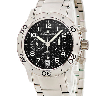 腕時計 ブレゲ BREGUET タイプXX トランスアトランティック チタニウム 3820TI/K2/TW9 自動巻き メンズ ブラック デイト 回転ベゼル