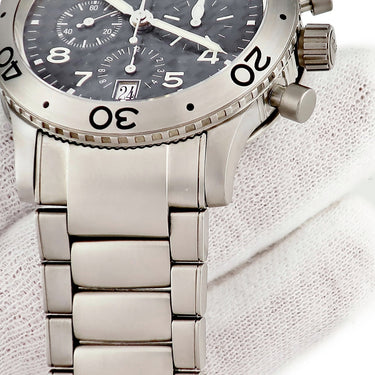 腕時計 ブレゲ BREGUET タイプXX トランスアトランティック チタニウム 3820TI/K2/TW9 自動巻き メンズ ブラック デイト 回転ベゼル