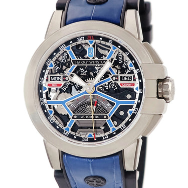 腕時計 ハリーウィンストン Harry Winston オーシャン プロジェクト Z16 OCEACC42ZZ001 自動巻き メンズ ザリウム トリプルカレンダー 限定