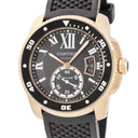 腕時計 カルティエ Cartier カリブル ドゥ カルティエ ダイバー W7100052 自動巻き メンズ K18PG無垢 ブラック 逆回転防止ベゼル