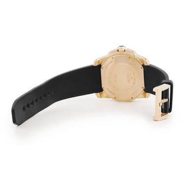 腕時計 カルティエ Cartier カリブル ドゥ カルティエ ダイバー W7100052 自動巻き メンズ K18PG無垢 ブラック 逆回転防止ベゼル