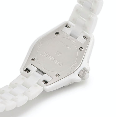 腕時計 シャネル CHANEL J12 29mm H2572 クオーツ レディース 白 ホワイト 純正ダイヤ シェル アラビア