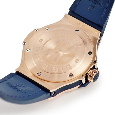 腕時計 ウブロ HUBLOT ビッグバン ゴールド ブルー ダイヤモンド 361.PX.7180.LR.1204 クオーツ メンズ レディース K18RG無垢
