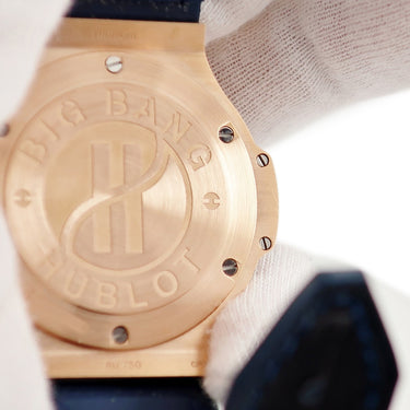 腕時計 ウブロ HUBLOT ビッグバン ゴールド ブルー ダイヤモンド 361.PX.7180.LR.1204 クオーツ メンズ レディース K18RG無垢