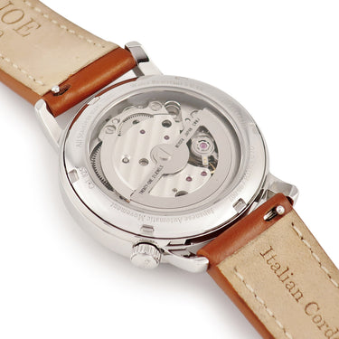 腕時計 クオエ キョウト KUOE KYOTO オールド スミス 90-007 自動巻き メンズ レディース OLD SMITH アラビア 4時位置リューズ ブルースティール針