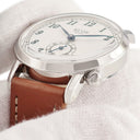 腕時計 クオエ キョウト KUOE KYOTO オールド スミス 90-007 自動巻き メンズ レディース OLD SMITH アラビア 4時位置リューズ ブルースティール針