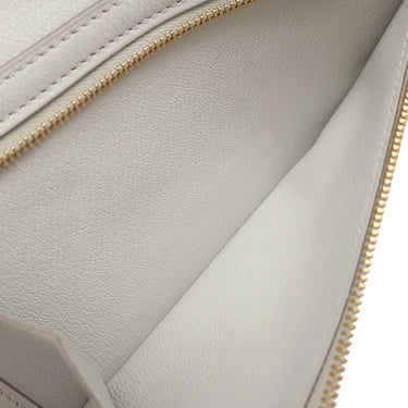 エルメス HERMES ベアンスフレ ベトン アリゲーター 長財布 ゴールド金具 オフホワイト 二つ折り財布 マット