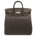 エルメス HERMES オータクロア40 エベンヌ×エコルセ×ブラック トゴ フェルト ハンドバッグ シルバー金具 新品 未使用 茶