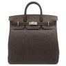 エルメス HERMES オータクロア40 エベンヌ×エコルセ×ブラック トゴ フェルト ハンドバッグ シルバー金具 新品 未使用 茶