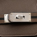 エルメス HERMES オータクロア40 エベンヌ×エコルセ×ブラック トゴ フェルト ハンドバッグ シルバー金具 新品 未使用 茶